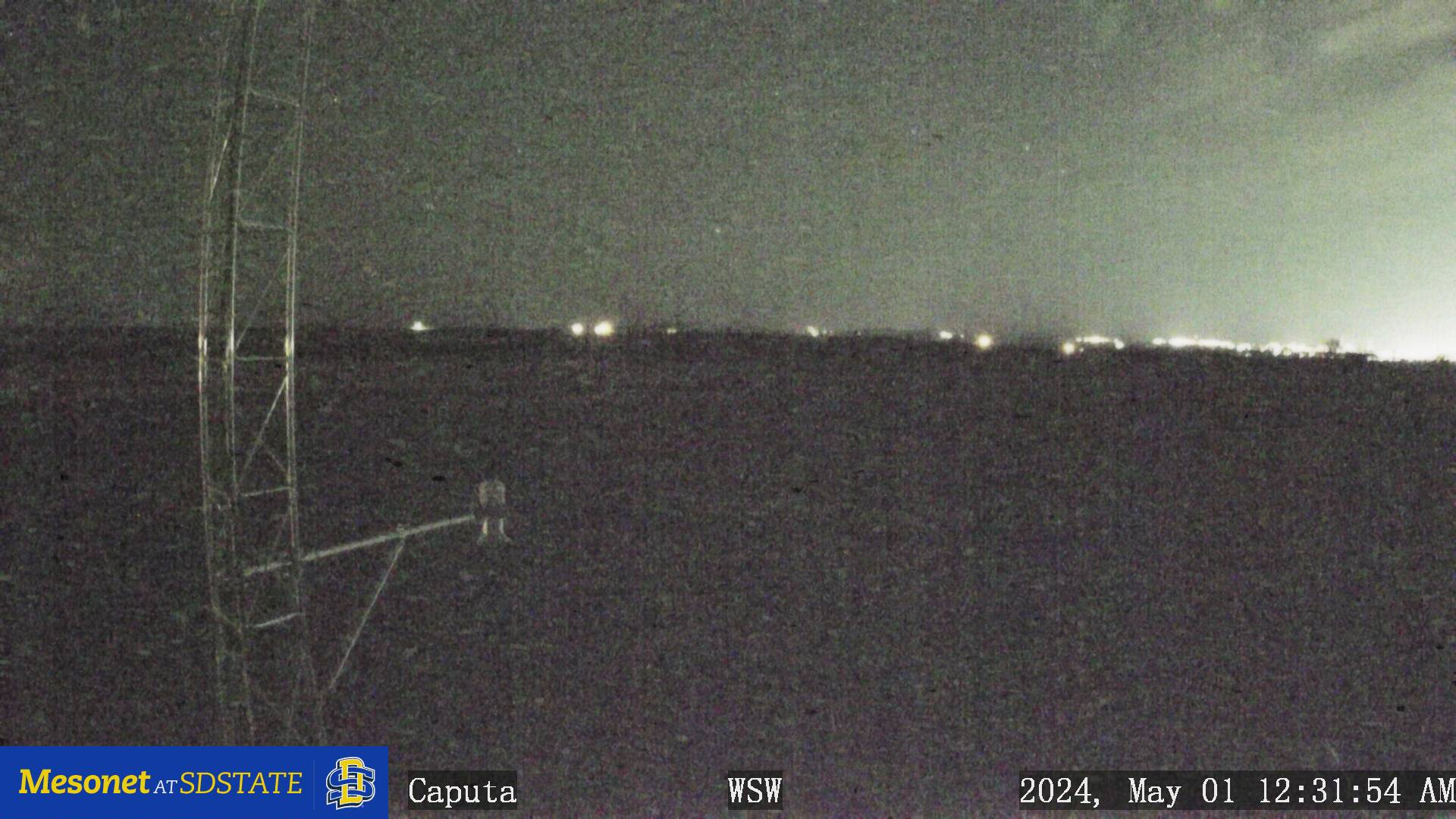 Image showing local conditions from camera mounted on weather station.